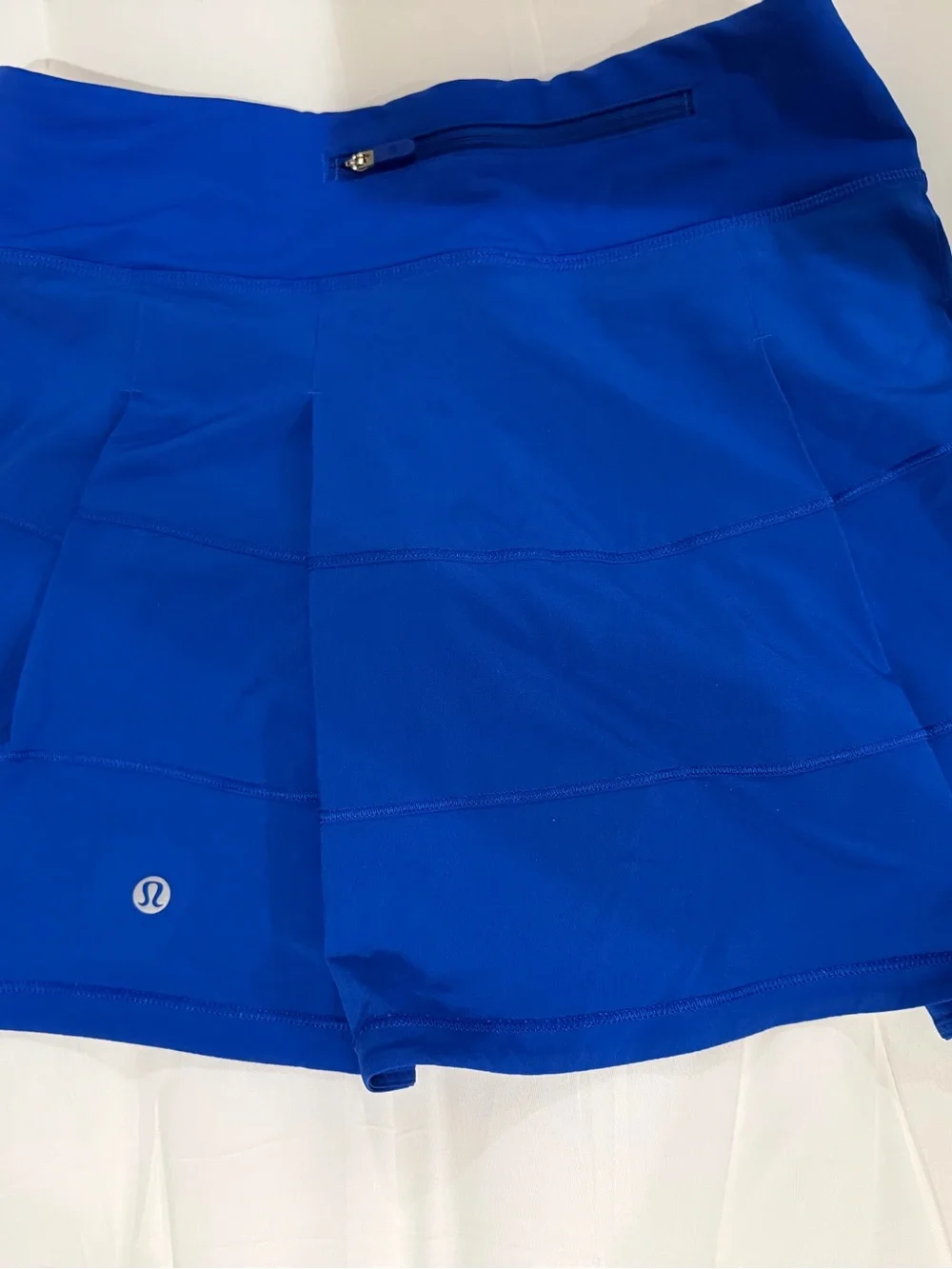 lululemon athletica Electric Blue Athletic Skort with Zip Pocket